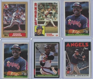 Hall of Famer Reggie Jackson 1980's 12 Card Group Lot Angels/Yankees - Picture 1 of 4