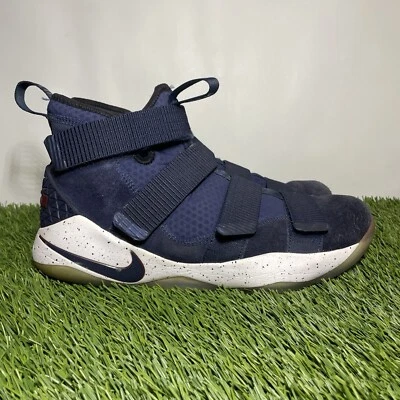 Nike LEBRON SOLDIER XI 11 College Azul Marino 897644-401 Hombres Talla 13 Baloncesto Foto 1 de 4