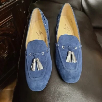 Mocassim Ivanka Trump Feminino Nandy Camurça Borla Detalhe Tamanho 6.5 Carreira Escritório - Imagem 1 de 4