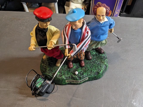 WORKING The Three Stooges Animated Golf Academy Scene Collectible SOUND & MOTION Cover