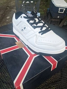 NEW British Knights Retro Kings SL LO Sneakers white/black Size 10 - Picture 1 of 3