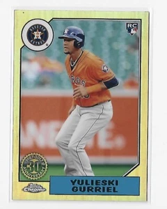 ⚾️2017 topps chrome YULIESKI GURRIEL (rookie/refractor/insert) #87T-23⚾️*Astros* - Picture 1 of 2