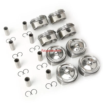 8PCS Pistons & Rings Kit Φ93mm Fit For 03-06 Porsche Cayenne 4.5T Turbo 6A/MT - Image 1 of 4