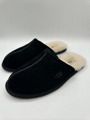 Тапочки мужские UGG Scuff размер 10 черные замшевые из овчины с меховой подкладкой Mules - Изображение 1 из 4