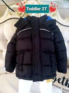 Kleinkind Junge Winter Hoodies Jacke schwarz - Bild 1 von 5