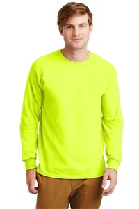 Gildan G2400 Ultra Cotton Long Sleeve US Cotton Heavyweight Plain Blank T-Shirt - Picture 1 of 31