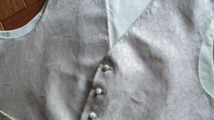 Lloyd Attree & Smith Waistcoat Ivory / Gold Swirl Size 4XL Never worn - Picture 1 of 4