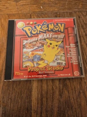 Pokemon Project Studio: Red Version Gotta Make 'Em All PC Game Disc Media - Image 1 of 4