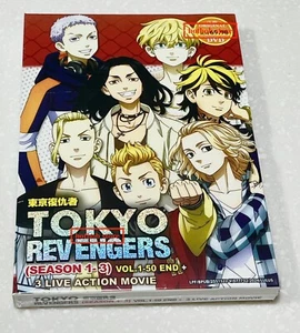 Tokyo Revengers (Season 1-3: VOL.1 - 50 End + 3 Live Movie) ~English Dubbed~ DVD - Picture 1 of 6