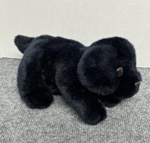 FAO Schwarz Black Lab Labrador Retriever Puppy Dog 9" Plush - Picture 1 of 5