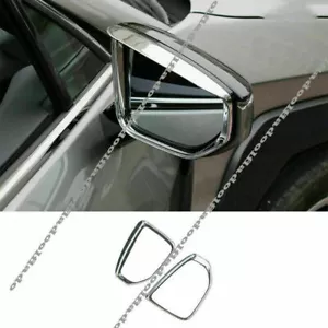2P For Lexus UX 200 250h 2019-2022 Chrome Rearview Side Mirror Rain Eyebrow Trim - Picture 1 of 8