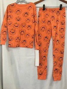 NWT Carter's Halloween Pajamas Set kids Cotton size 7 jack o lantern - Picture 1 of 4