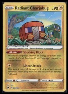 Radiant Charjabug 051/159 Holo Rare Pokémon Crown Zenith NM - Picture 1 of 2
