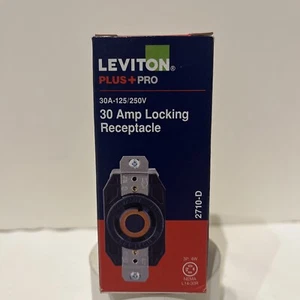 Leviton Plus + Pro 2710-D 3-Pole 4-Wire 30A 125/250V Locking Receptacle Nylon - Picture 1 of 4