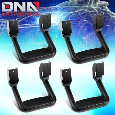 4PcsUniversal For Chevy GMC Dodge Ram Truck Pickup SUV Black Aluminum Side Step - Image 1 of 4