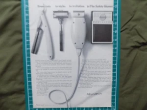 1967 PRINT AD REMINGTON RAZORS THE SAFETY DAIL - Picture 1 of 1