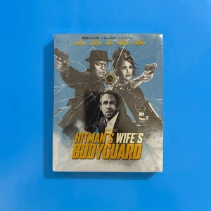 SEALED NEW Hitman's Wife's Bodyguard 4K Ultra HD + Blu-ray Steelbook Slipcover - Picture 1 of 4