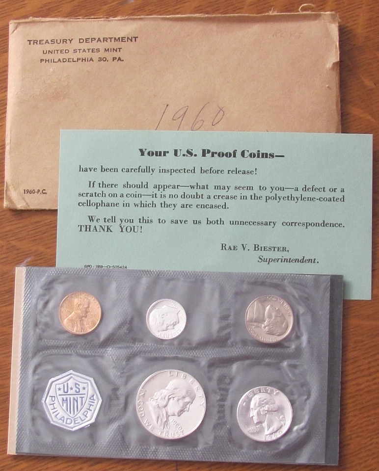 1960 Proof Set Original Packaging - Imagem 1 de 1