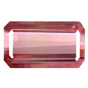 2,48 ct Bestes Achteck (9,79 x 5,73 mm) unbeheizt rosa Turmalin natur - Bild 1 von 1