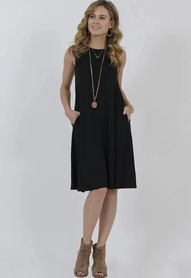 Vestido negro Zenana Foto 1 de 1