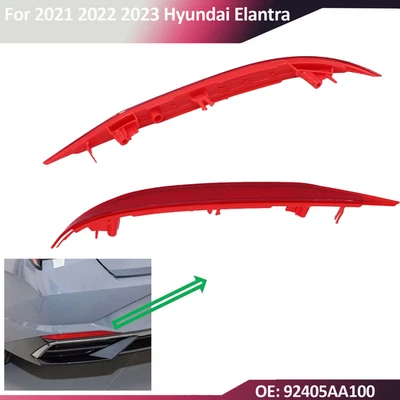 Reflectores de parachoques trasero izquierdo y derecho Hyundai Elantra 2021 2022 2023 92405AA100 Foto 1 de 4