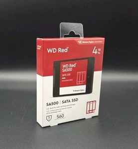 Disco rigido interno WD Red 4 TB - 3,5" NAS 5.400 U/min SATA 6 Gbps rosso - NUOVO IMBALLO ORIGINALE - Foto 1 di 2