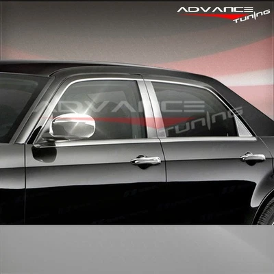 Fits 05-10 Chrysler 300 300C Chrome Door Window Pillar Post Cover Trim 6PCS Foto 1 de 2