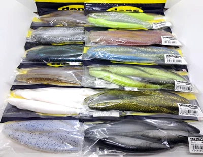 Deps Sakamata Shad 4,5,6,8 inch Soft Plastic Jerk Bait (Choose Colors) Japan New - Image 1 of 4