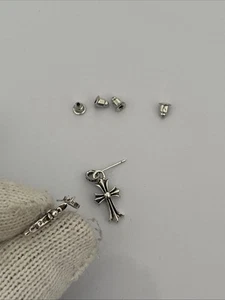 Chrom Herzen Ohrring Kreuz klein CH+ Ohrstecker Set - Bild 1 von 4