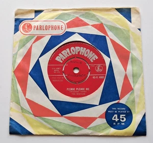 The Beatles - Please Please Me UK 1963 Parlophone 1st Press 7" No 'Made In GB' - Picture 1 of 4
