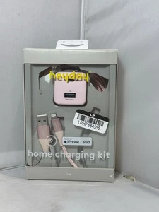 PINK heyday 2-Port Wall Charger 15W USB-C & 5W USB-A (with 6' Cord - Picture 1 of 3