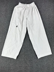Pantalones Adidas Corea De Colección Talla 4 (180 cm) Blanco Pierna Ancha Paracaídas Waffle Pantalones Años 80 - Imagen 1 de 8