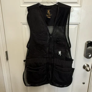Chaleco de tiro Browning Trapper Creek de malla negro talla grande para mujer - Imagen 1 de 10