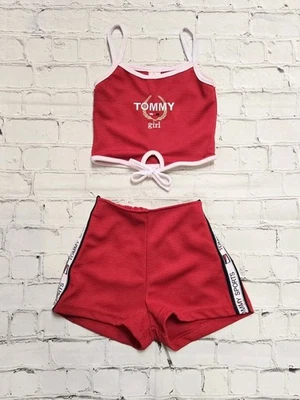 Vintage Baby Girls Toddler Kids Sporty Tank Short Outfit Set (Size 2) - Image 1 of 4