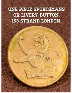 NICE Gold Plated : Sportsman / Livery Button. FIRMIN & Sons 153 STRAND LONDON - Picture 1 of 14