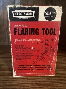Vintage NOS SEARS Craftsman Tubing Flaring Tool Set 9-55371 Crown Logo USA - Picture 1 of 4