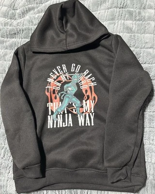 Girl Ninja With Sword Pullover Hoodie Sweatshirt Size 9-10 Youth - Image 1 of 4
