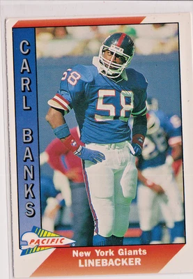 Carl Banks New York Giants LB 1991 Pacific Card # 340 Near Mint - Image 1 of 2