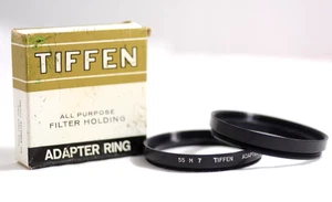TIFFEN 55MM TO SERIES 7 DROP IN CAMERA LENS FILTER ADAPTER RING (NEW OLD STOCK) - Picture 1 of 2