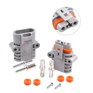 High Quality Connector Male + Female 10mm2 Wire Diameter 50A 600V Gray - Picture 1 of 24