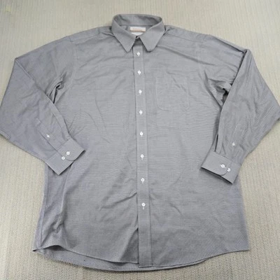 Camisa Roundtree & Yorke Etiqueta Dorada Para Hombre Extra Grande Alta 17.5 36/37 Gris Foto 1 de 4