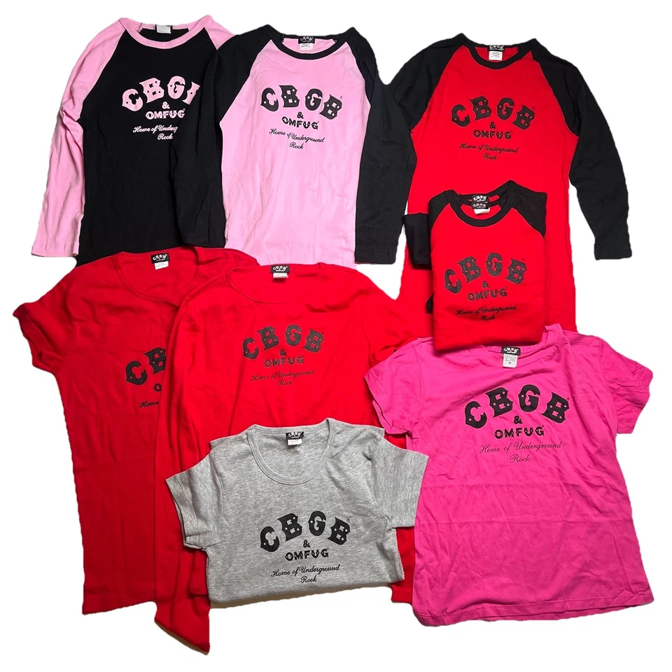Lote de 9 camisetas vintage CBGB Home Of Underground rock banda camisetas lote años 90 00 Foto 1 de 4