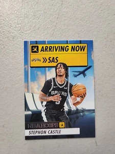 2024-25 Panini NBA Hoops - Arriving Now Stephon Castle #8 (RC) NM Free Shipping - Picture 1 of 2