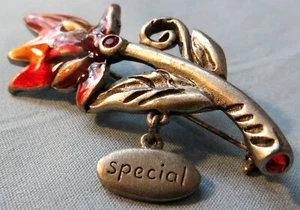 Broche prendedor inspirador "especial" "Disfruta" de Chico de colección - Imagen 1 de 9