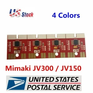 Chip Permanent for Mimaki JV300 / JV150 SS21 Cartridge 4 Colors CMYK - Picture 1 of 4