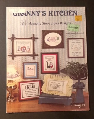 1981 GRANNY'S KITCHEN JEANETTE CREWS DESIGNS COUNTED CROSS STITCH DESIGNS - Image 1 of 2