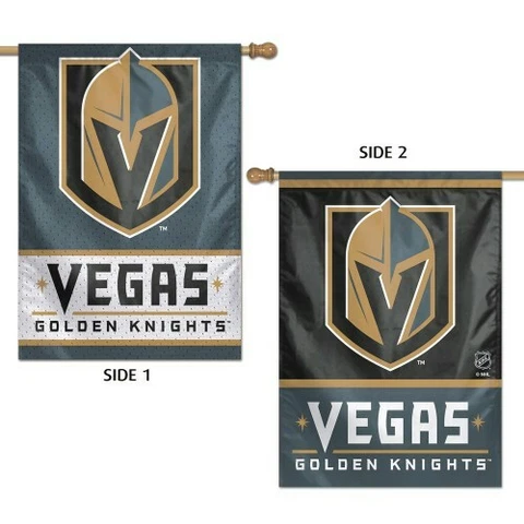 VEGAS GOLDEN KNIGHTS 2 SIDED HOUSE FLAG 28"X40" VERTICAL BANNER OUTDOOR RATED Cover