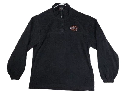 Chaqueta Pullover De Colección Harley Davidson Para Mujer Mediana Negra Polar Cuarto Cremallera Usada en Excelente Condición Foto 1 de 4