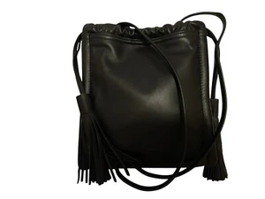 HOBO Crossbody Shoulder Bag w/Tassels Black Leather Darling $258.00 NWT - Picture 1 of 14