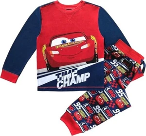 Disney Store Cars Lightning McQueen 2 PC Long Sleeve Pajama Set Boy Size 5/6 - Picture 1 of 3
